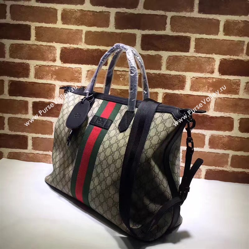 Gucci large tote shoulder gray red v bag 6272