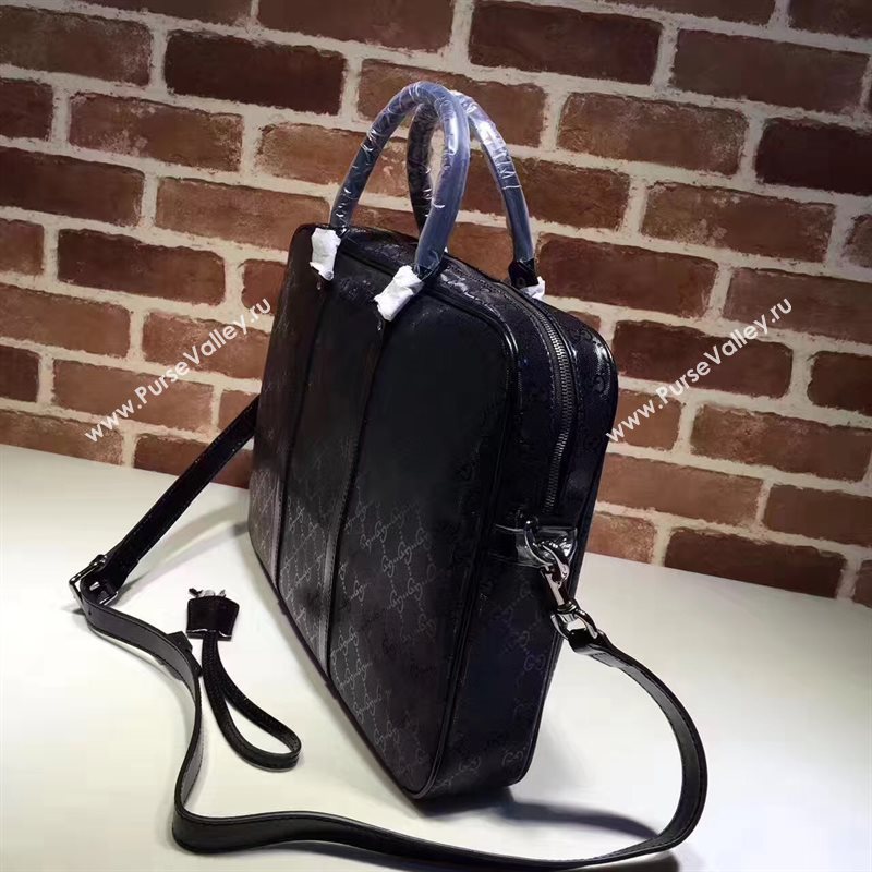 Gucci black large shoulder tote bag 6274