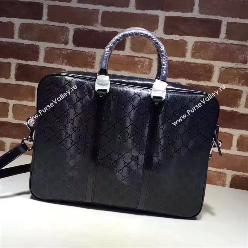 Gucci black large shoulder tote bag 6274