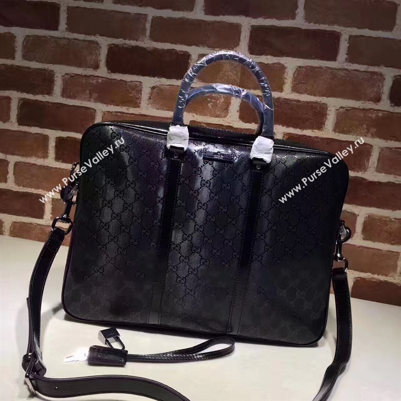 Gucci black large shoulder tote bag 6274