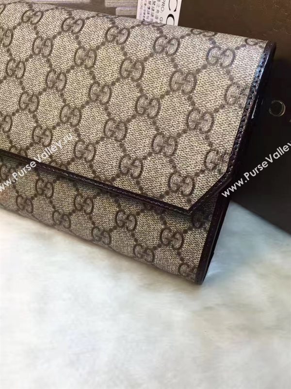 Gucci GG clutch gray tri bag 6275