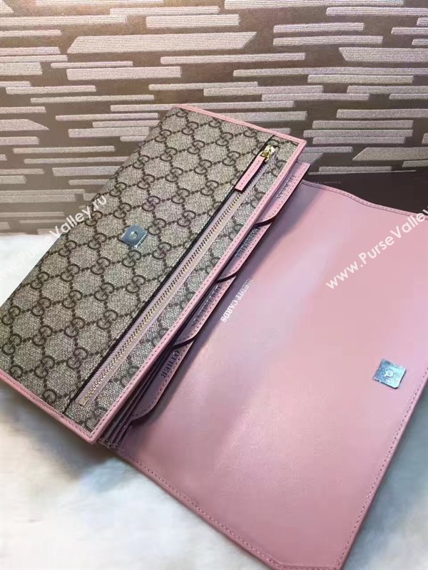 Gucci tri gray clutch GG bag 6276