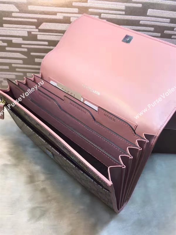 Gucci tri gray clutch GG bag 6276