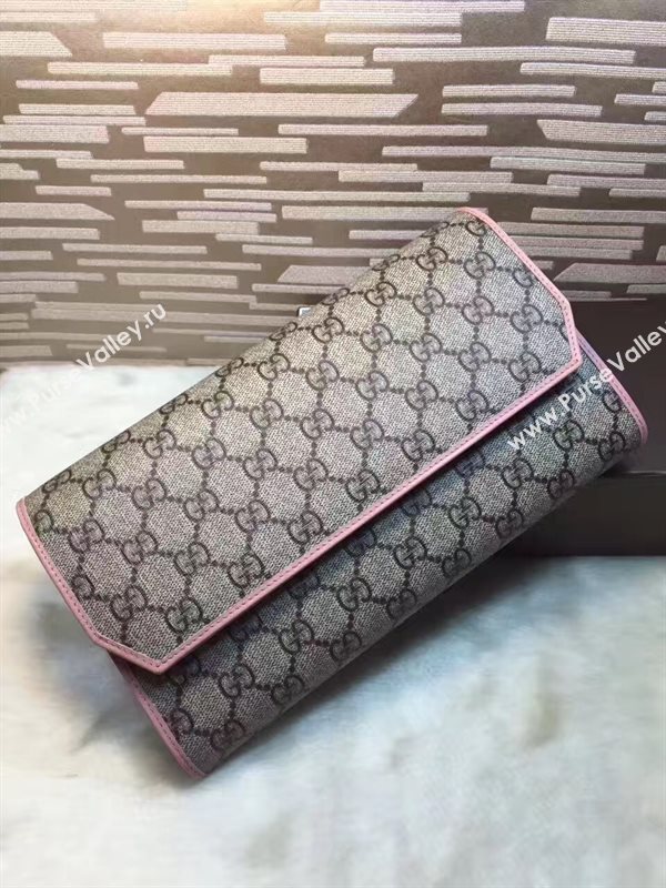 Gucci tri gray clutch GG bag 6276