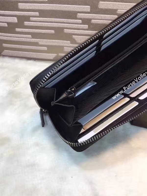 Gucci GG wallet black zipper bag 6281