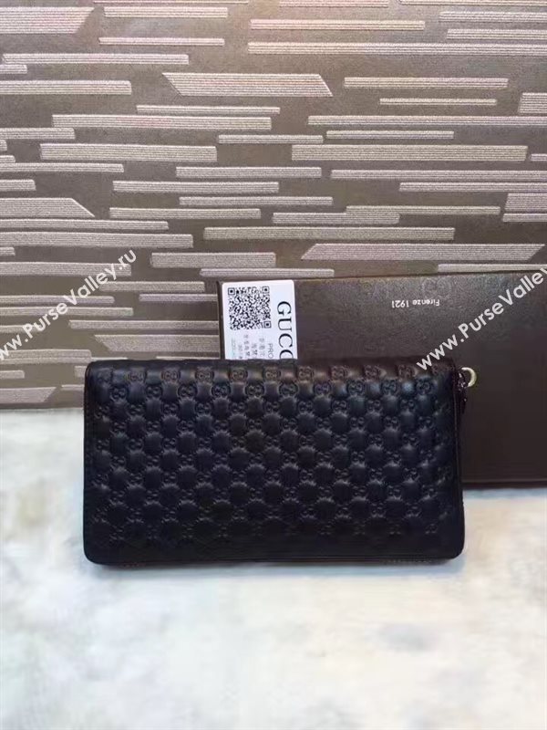 Gucci GG wallet black zipper bag 6281
