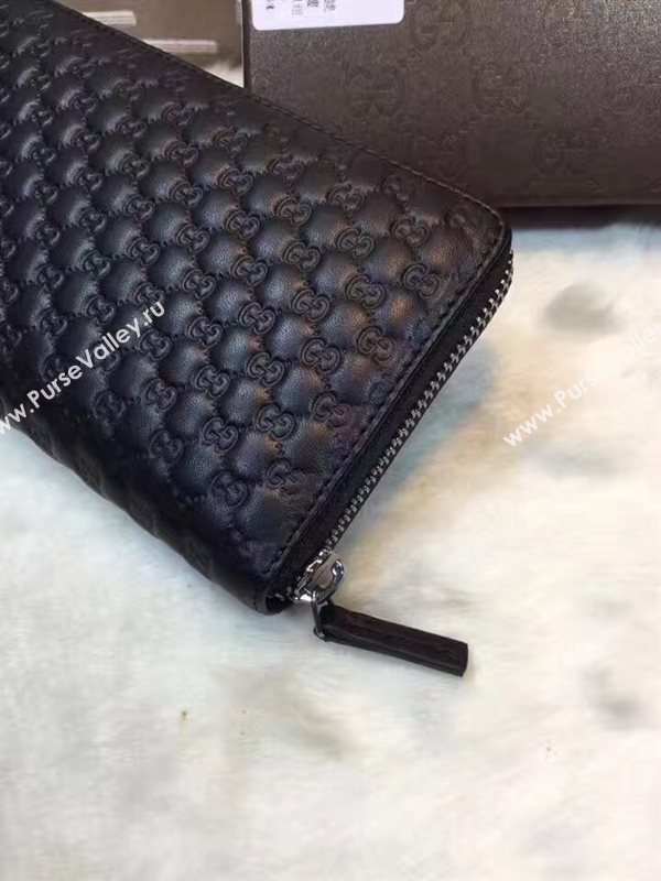 Gucci GG wallet black zipper bag 6281