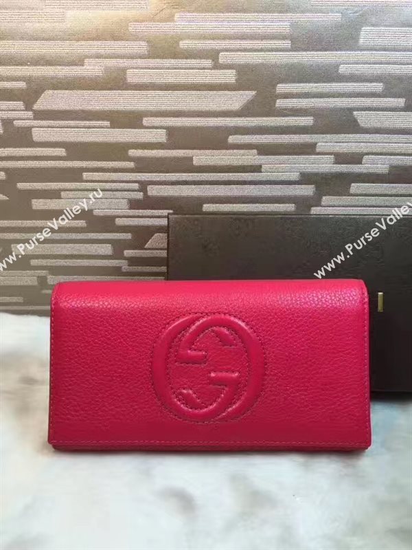 Gucci soho red wallet bag 6282