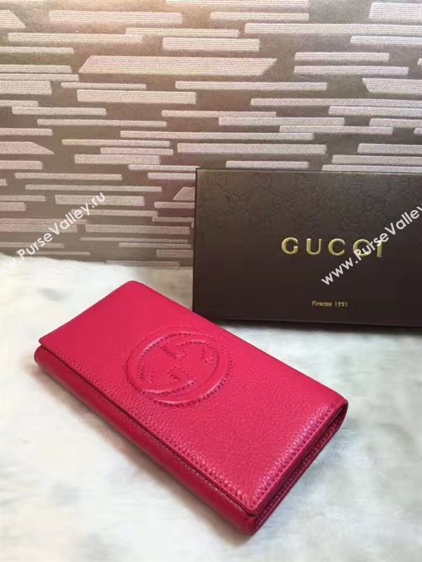 Gucci soho red wallet bag 6282