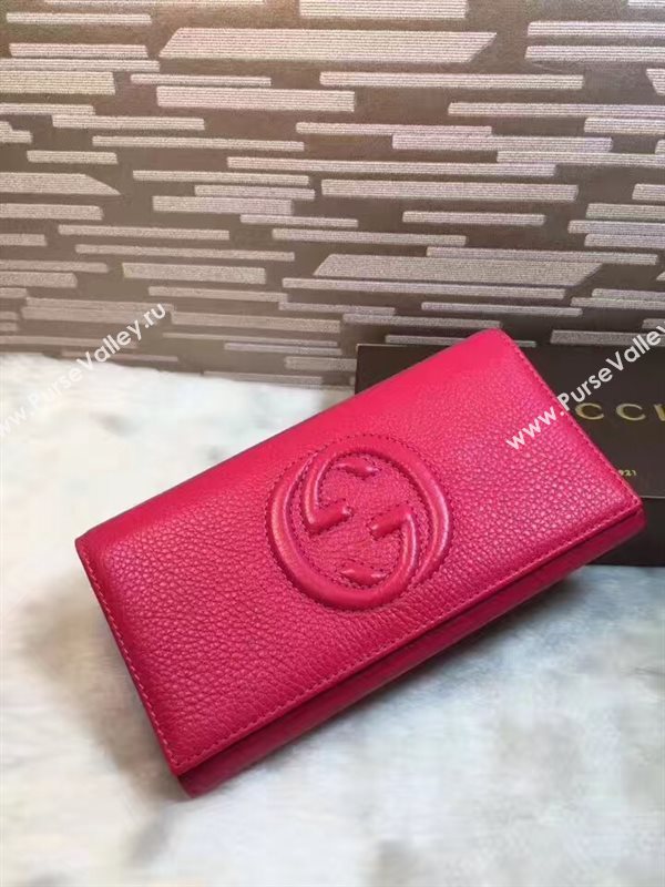 Gucci soho red wallet bag 6282