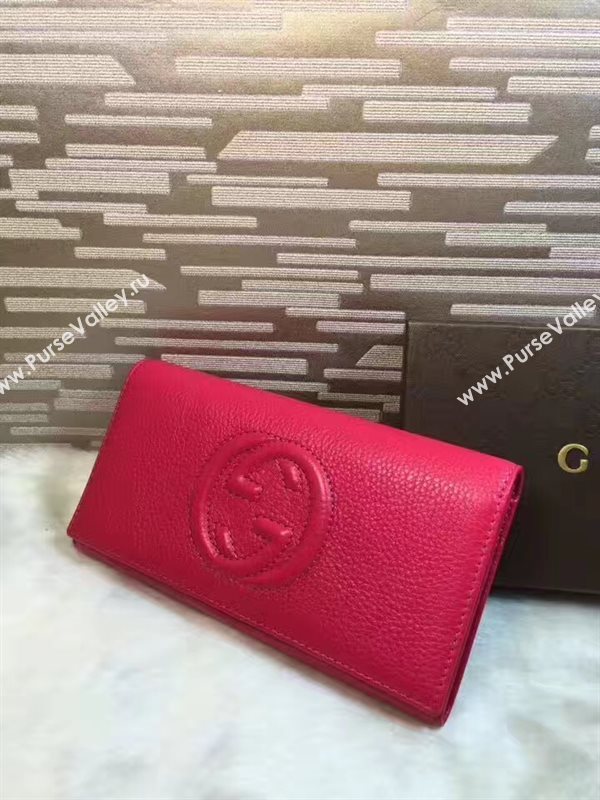 Gucci soho red wallet bag 6282