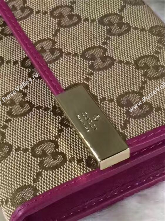 Gucci GG wallet gray wine with bag 6285