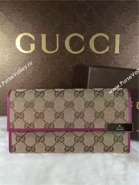 Gucci GG wallet gray wine with bag 6285