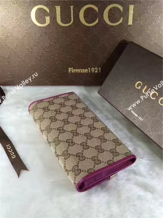 Gucci GG wallet gray wine with bag 6285