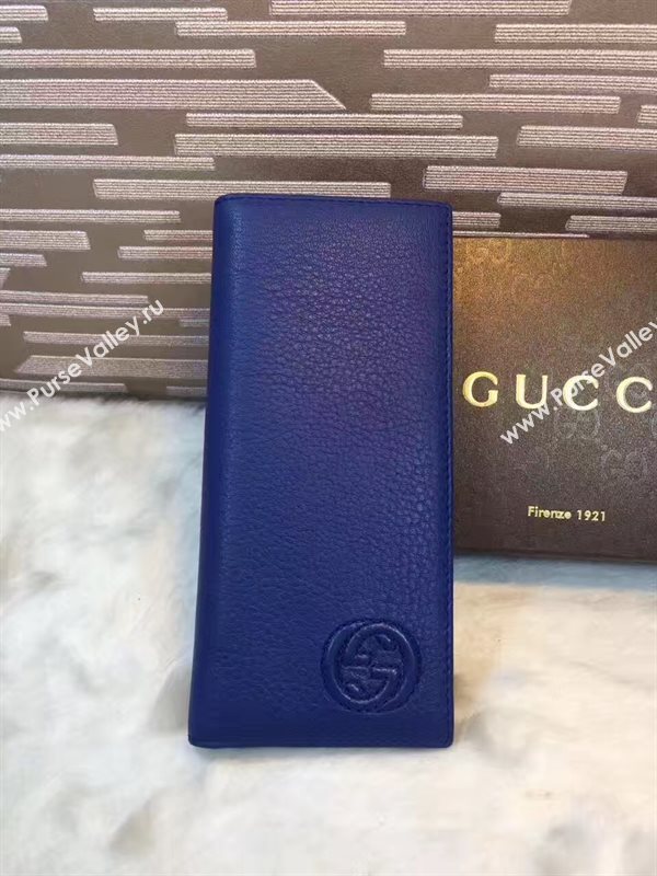 Gucci soho navy 2 wallet fold bag 6289