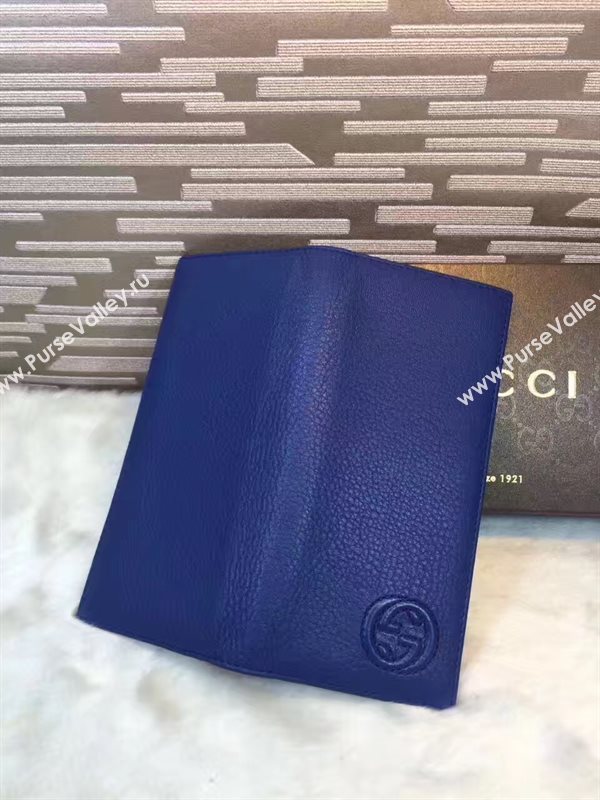 Gucci soho navy 2 wallet fold bag 6289