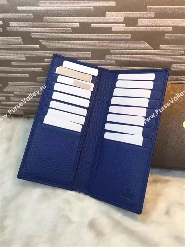 Gucci soho navy 2 wallet fold bag 6289