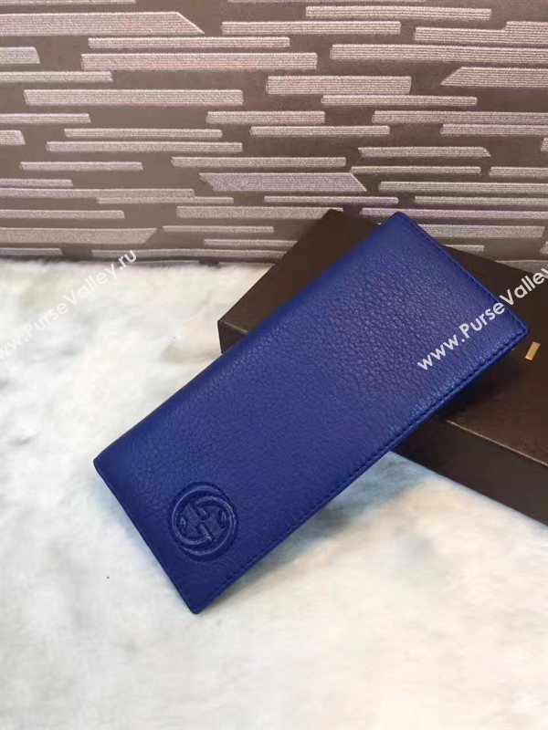 Gucci soho navy 2 wallet fold bag 6289