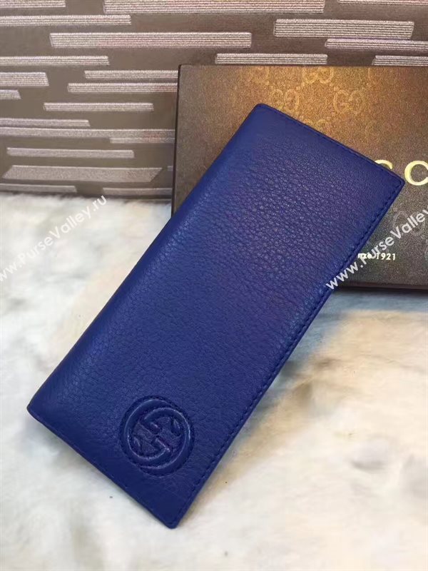 Gucci soho navy 2 wallet fold bag 6289
