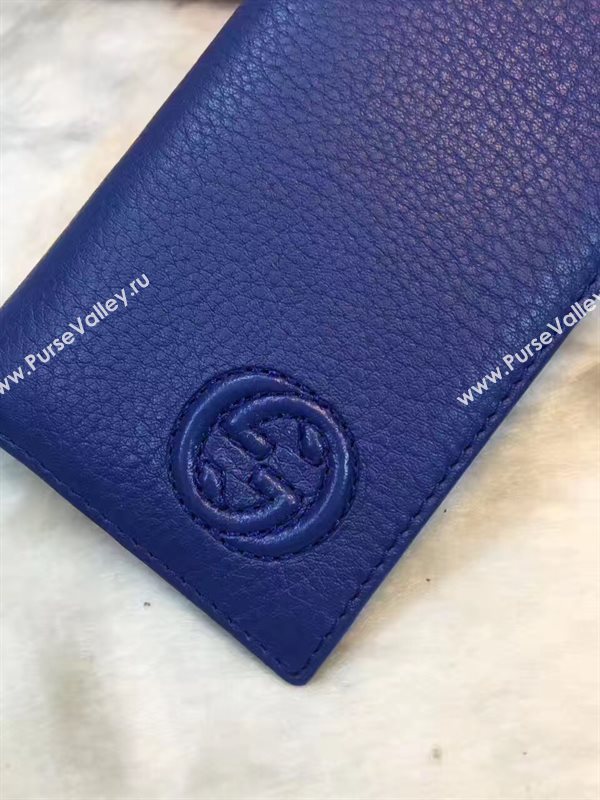 Gucci soho navy 2 wallet fold bag 6289