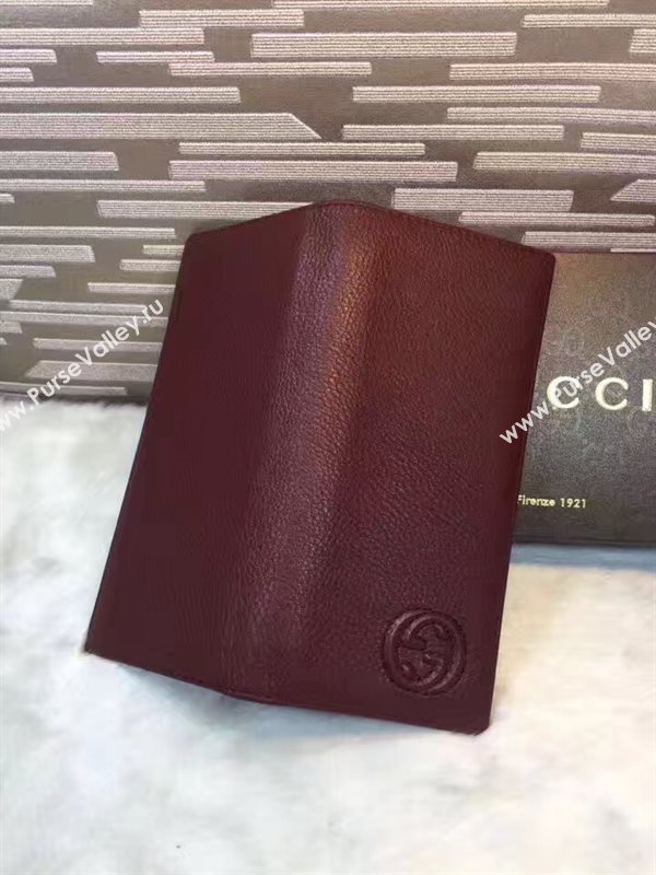 Gucci soho 2 fold wallet wine bag 6290