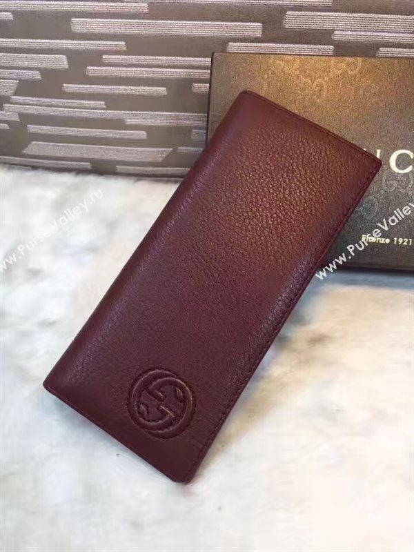Gucci soho 2 fold wallet wine bag 6290
