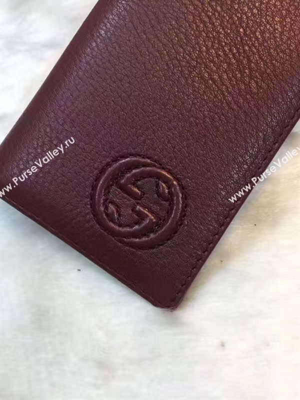Gucci soho 2 fold wallet wine bag 6290