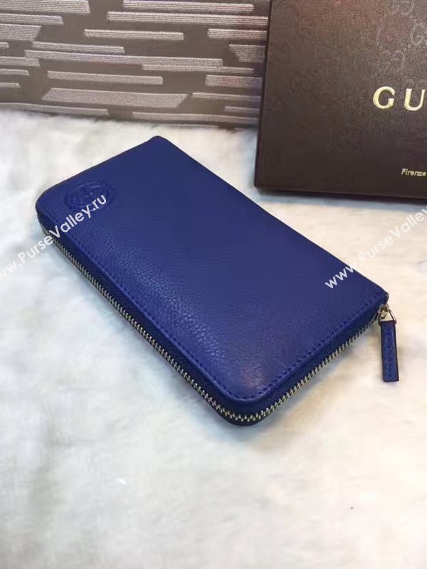 Gucci soho navy wallet zipper bag 6295