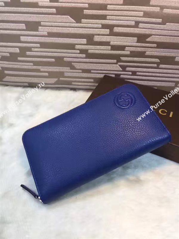 Gucci soho navy wallet zipper bag 6295