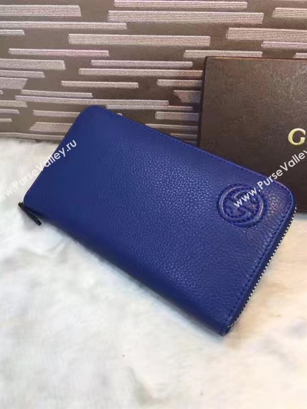 Gucci soho navy wallet zipper bag 6295