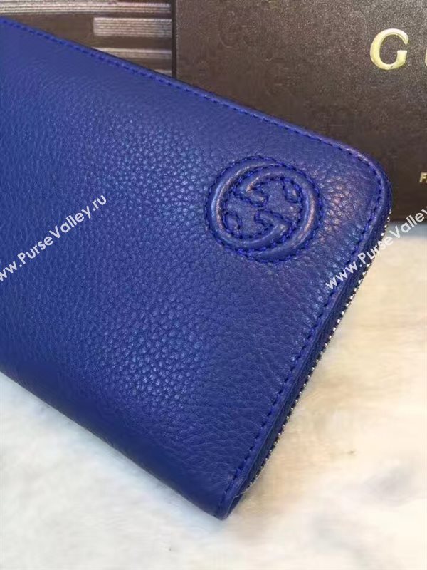 Gucci soho navy wallet zipper bag 6295