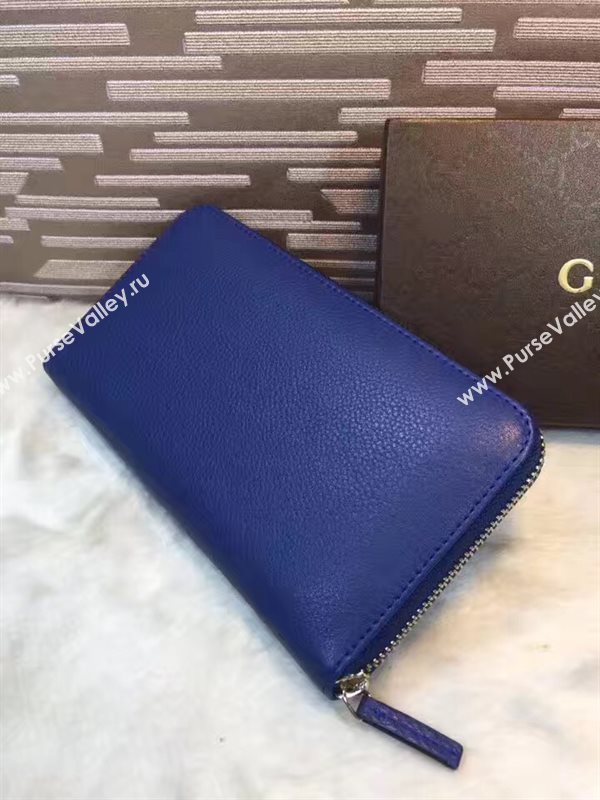 Gucci soho navy wallet zipper bag 6295