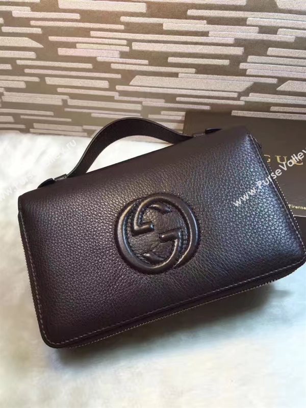 Gucci large soho black wallet bag 6296