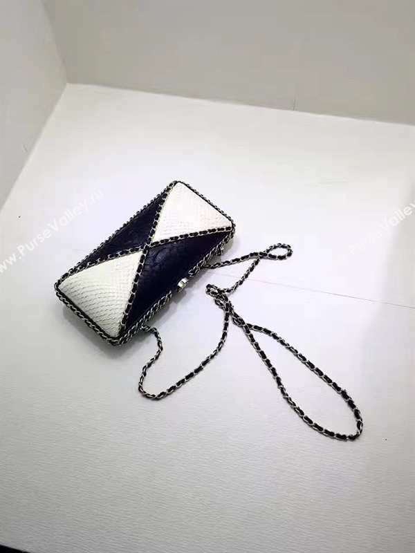 Chanel python small shoulder handbag evening bag 6202