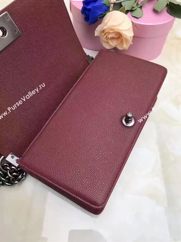 Chanel A67086 caviar lambskin chain le wine boy bag 6203