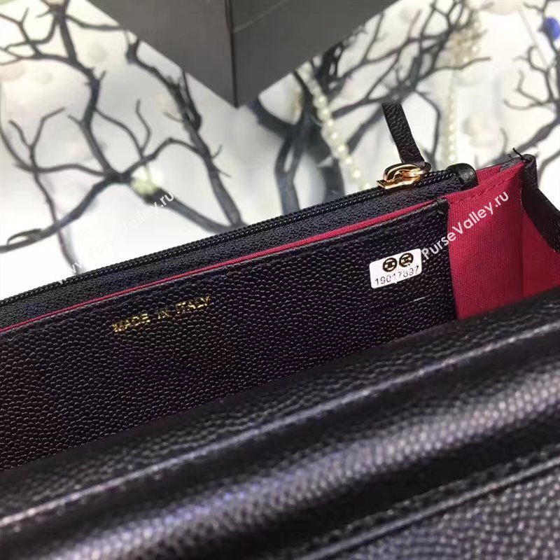 Chanel A33814 small caviar lambskin black woc bag 6205