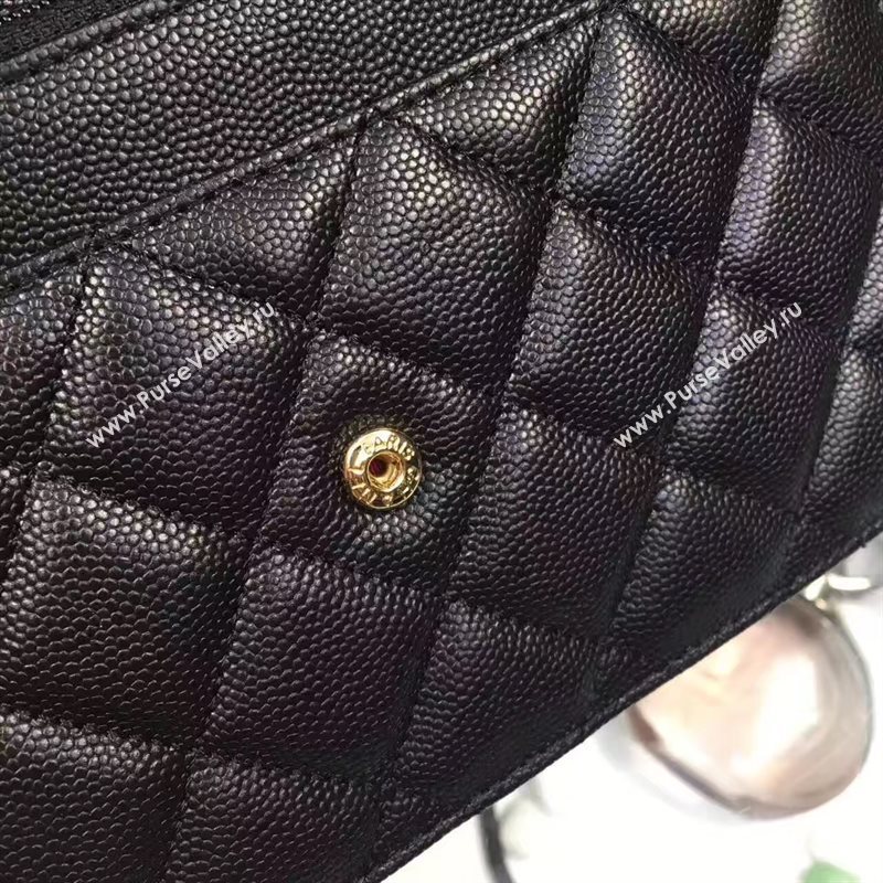 Chanel A33814 small caviar lambskin black woc bag 6205