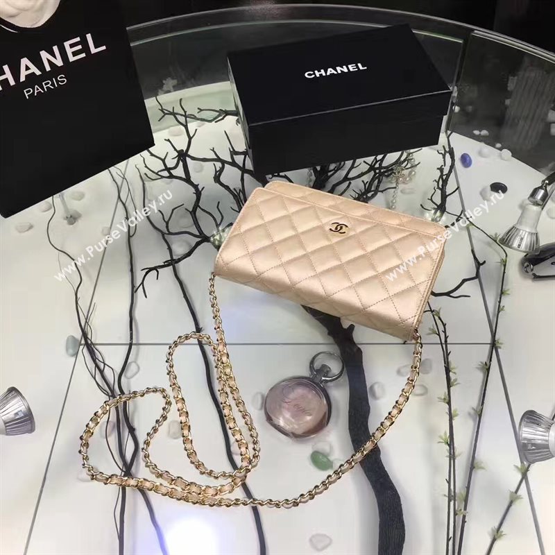 Chanel A33814 small caviar lambskin apricot woc bag 6207