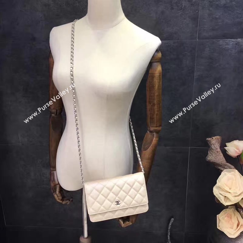 Chanel A33814 small caviar lambskin apricot woc bag 6208