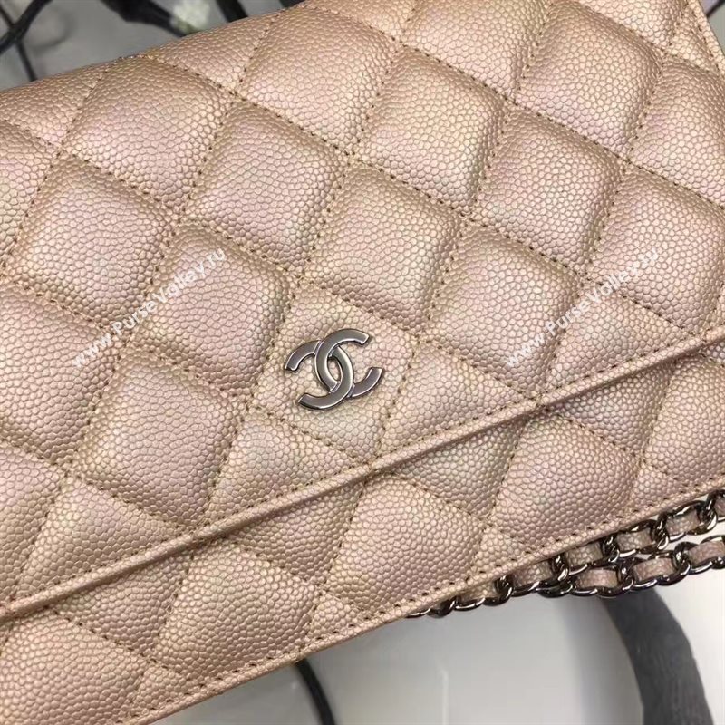 Chanel A33814 small caviar lambskin apricot woc bag 6208
