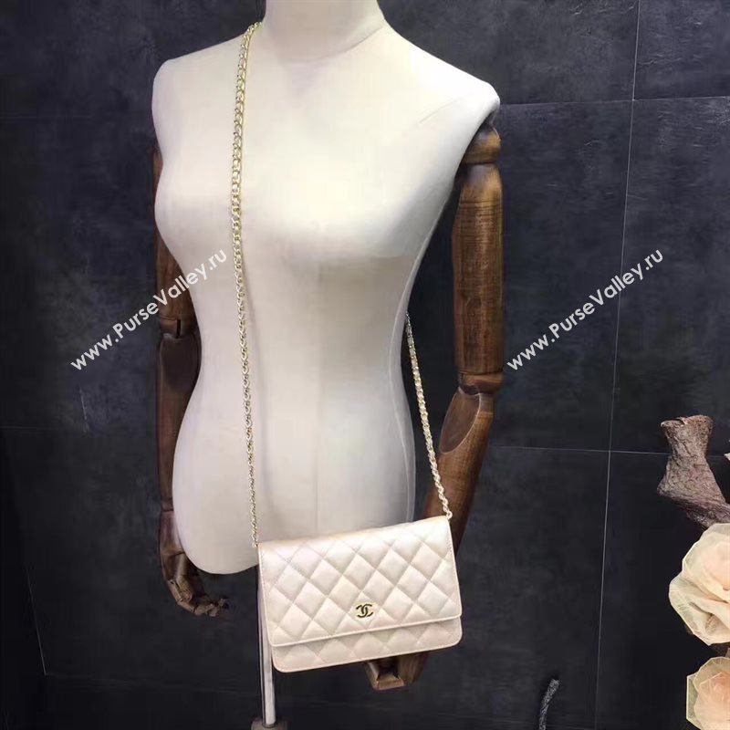 Chanel A33814 small caviar lambskin silver woc bag 6210