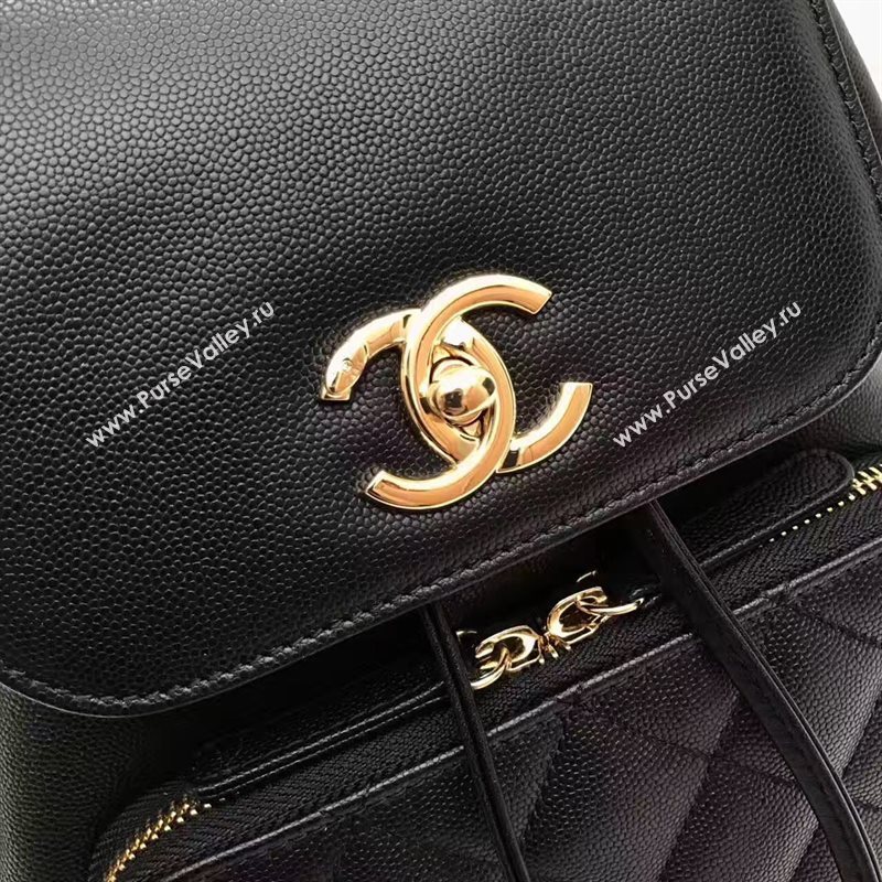 Chanel caviar lambskin small backpack black bag 6211