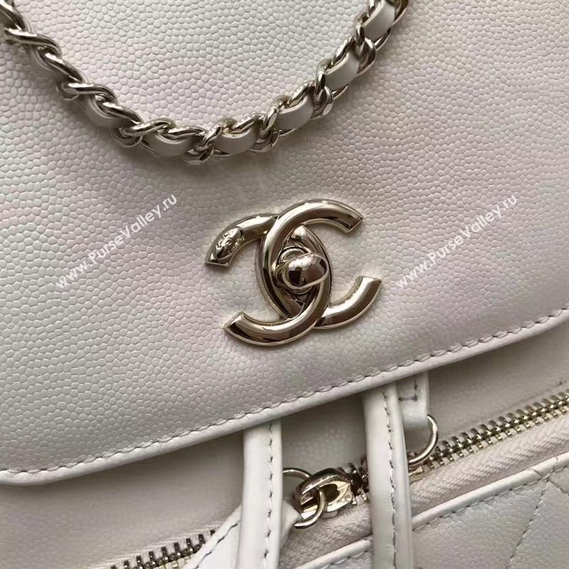 Chanel caviar lambskin small backpack white bag 6212