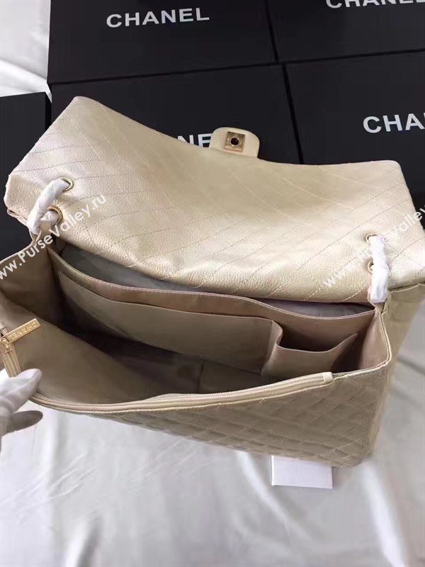 Chanel A91169 calfskin X large travel handbag gold bag 6217