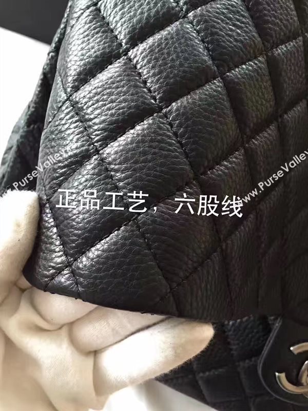 Chanel A91169 calfskin X large travel handbag black bag 6218