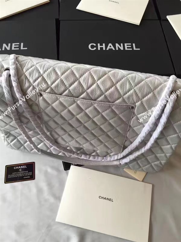 Chanel A91169 calfskin X large travel handbag silver bag 6219