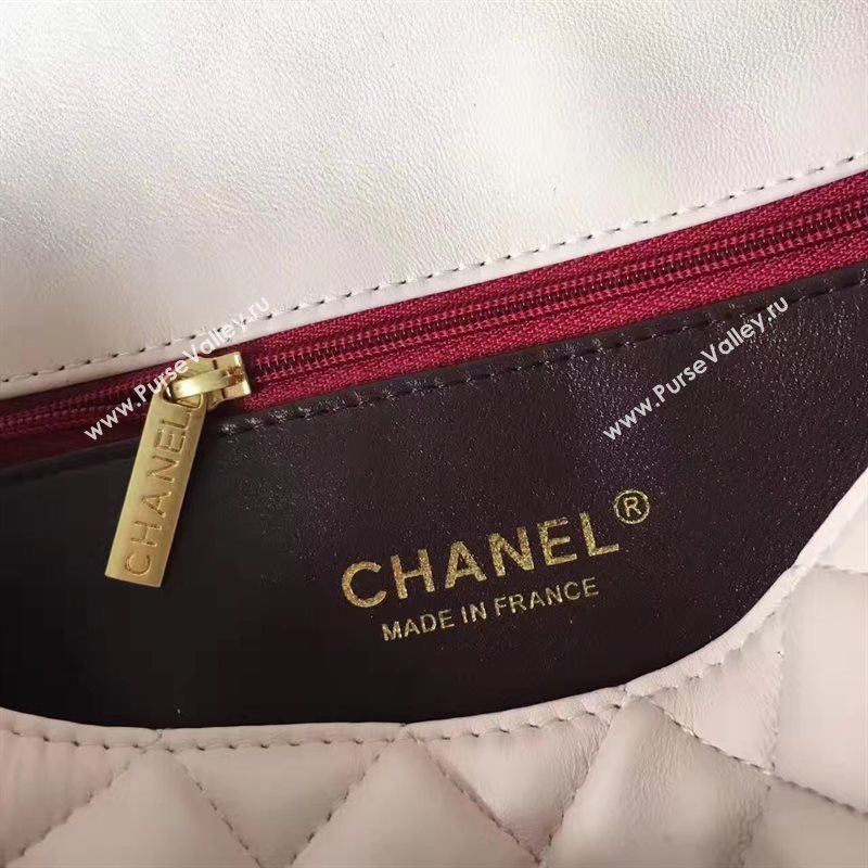 Chanel lambskin tri classic flap pink shoulder bag 6222