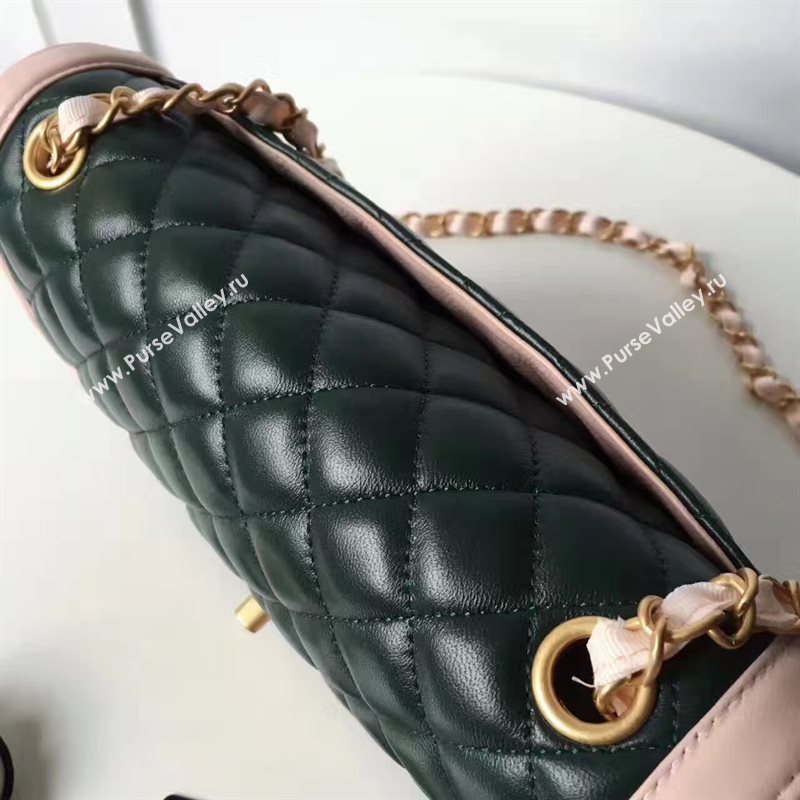 Chanel lambskin tri classic flap black shoulder bag 6224