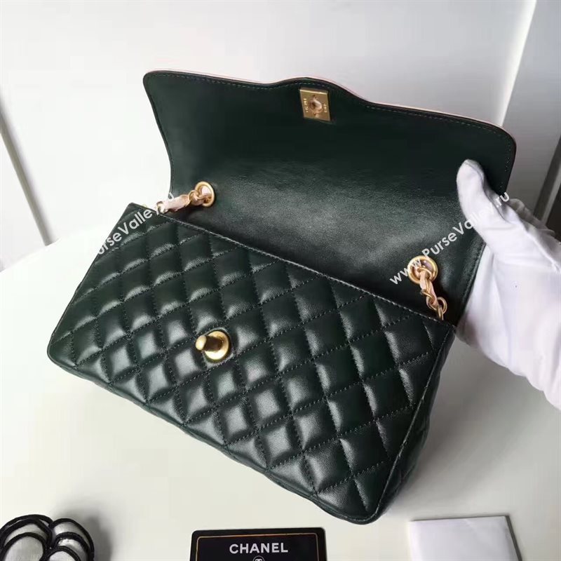 Chanel lambskin tri classic flap black shoulder bag 6224