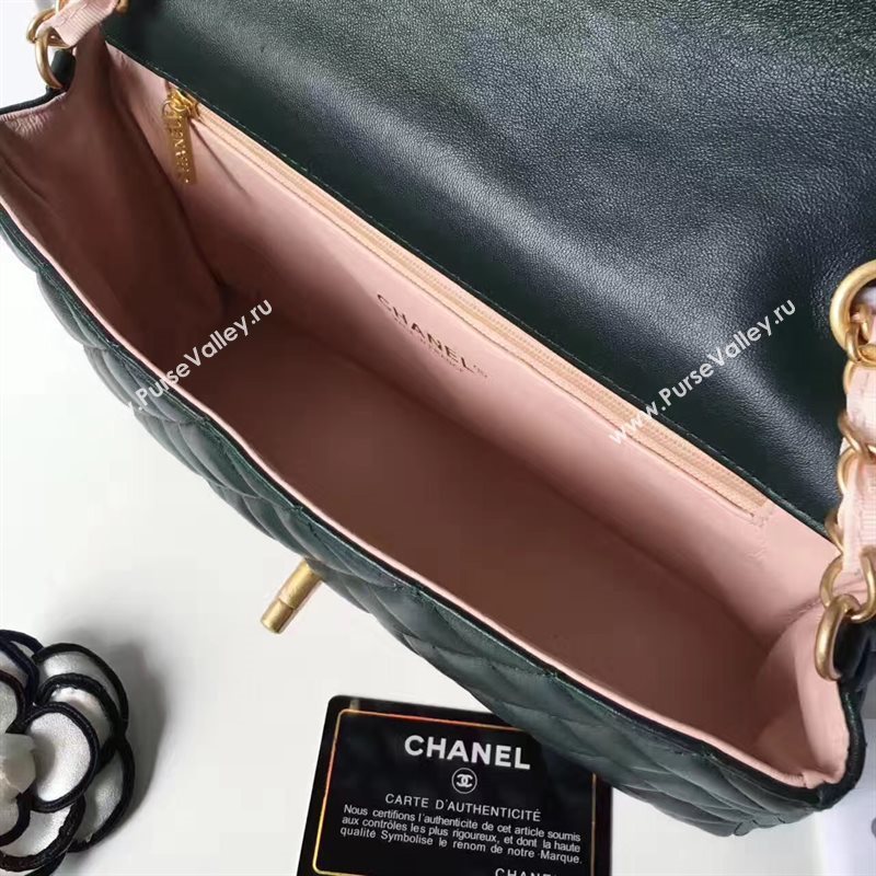 Chanel lambskin tri classic flap black shoulder bag 6224